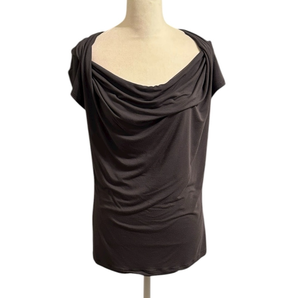 CAbi basic cowl swoop neck T-shirt size medium